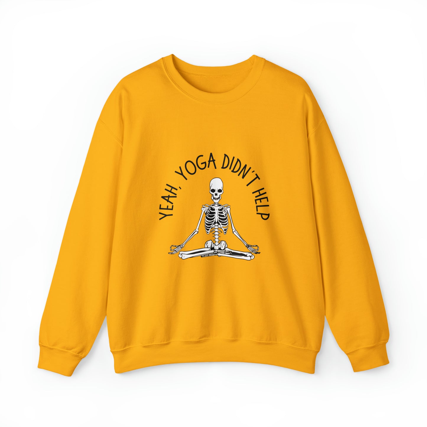 Yeah, Yoga Didn't Help Crewneck Sweatshirt (Light Colors)