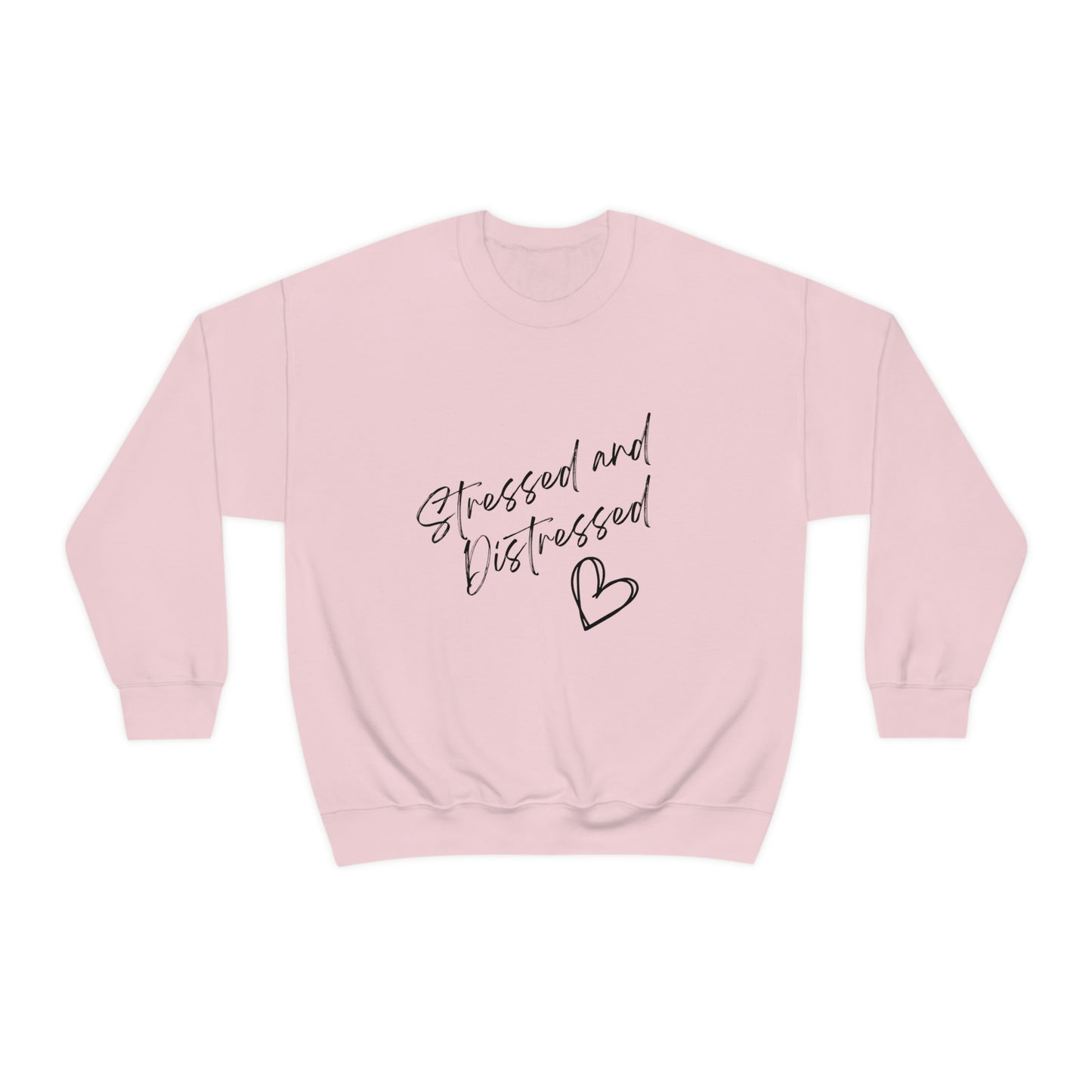 Stressed and Distressed Crewneck Sweatshirt (Light Colors)