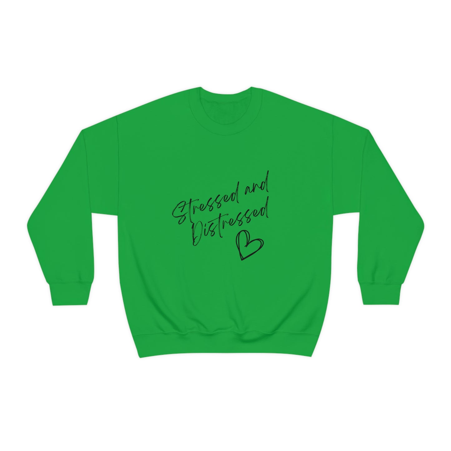 Stressed and Distressed Crewneck Sweatshirt (Light Colors)