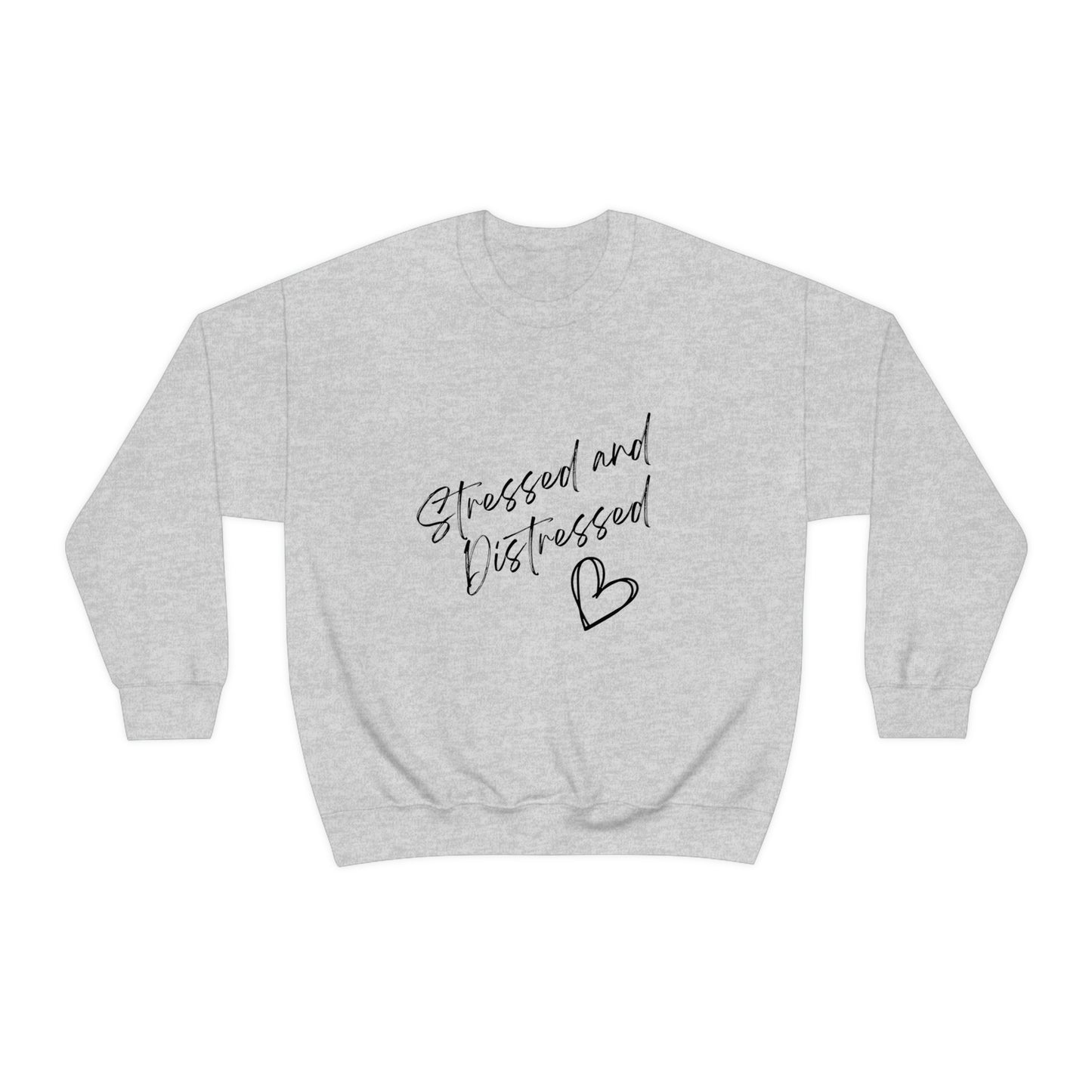 Stressed and Distressed Crewneck Sweatshirt (Light Colors)