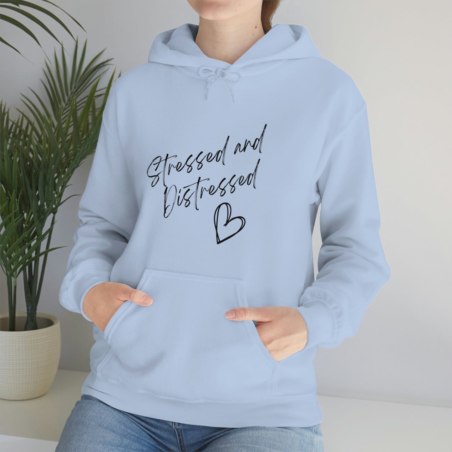 Stressed and Distressed Hooded Sweatshirts (Light Colors)