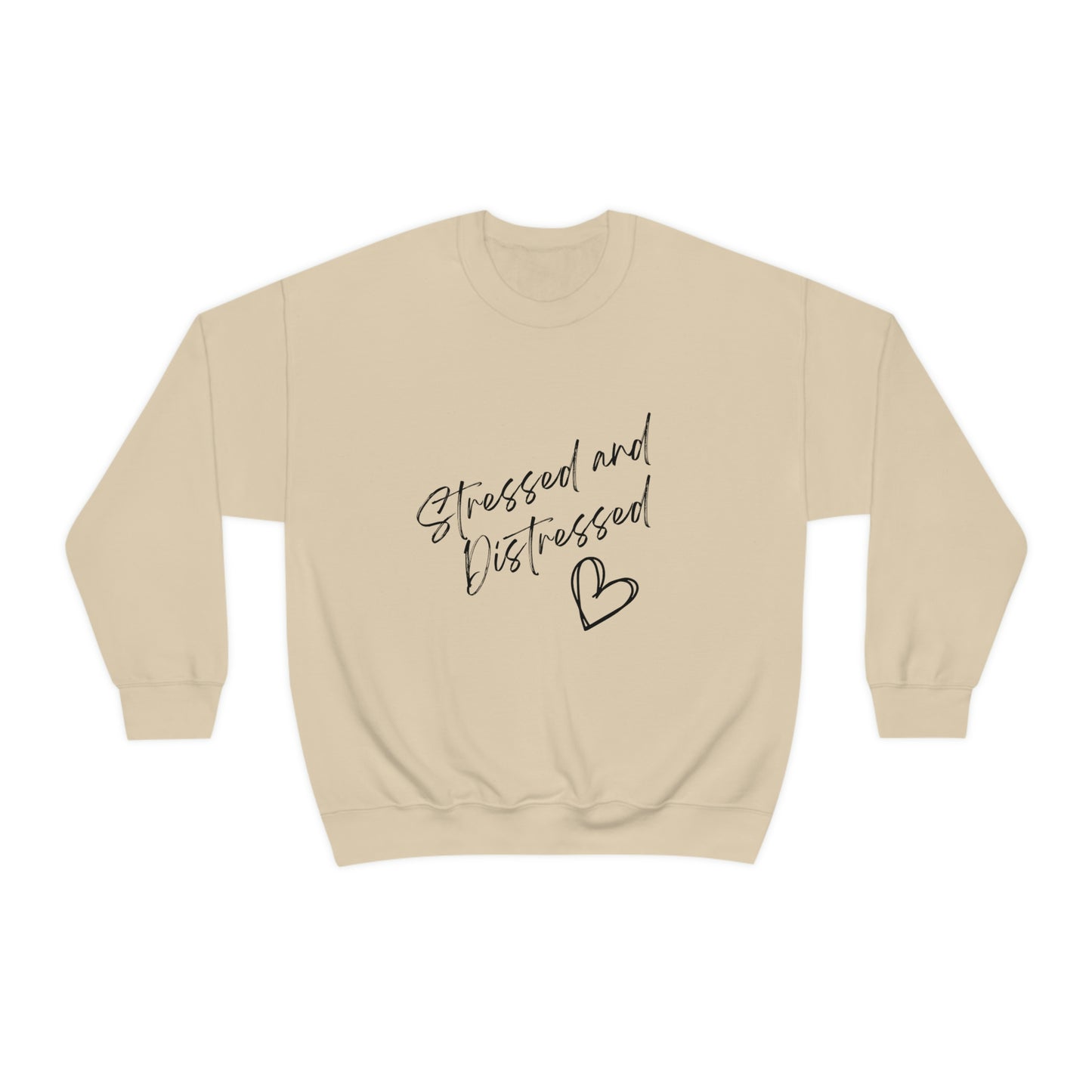 Stressed and Distressed Crewneck Sweatshirt (Light Colors)