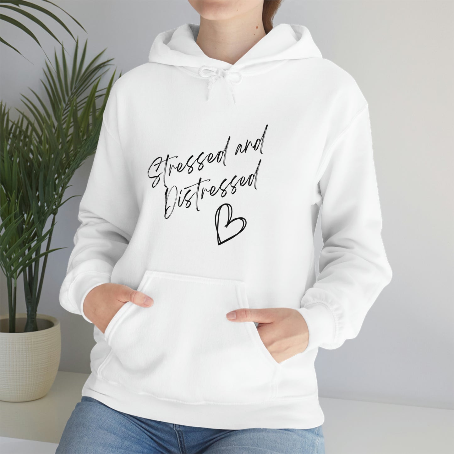 Stressed and Distressed Hooded Sweatshirts (Light Colors)