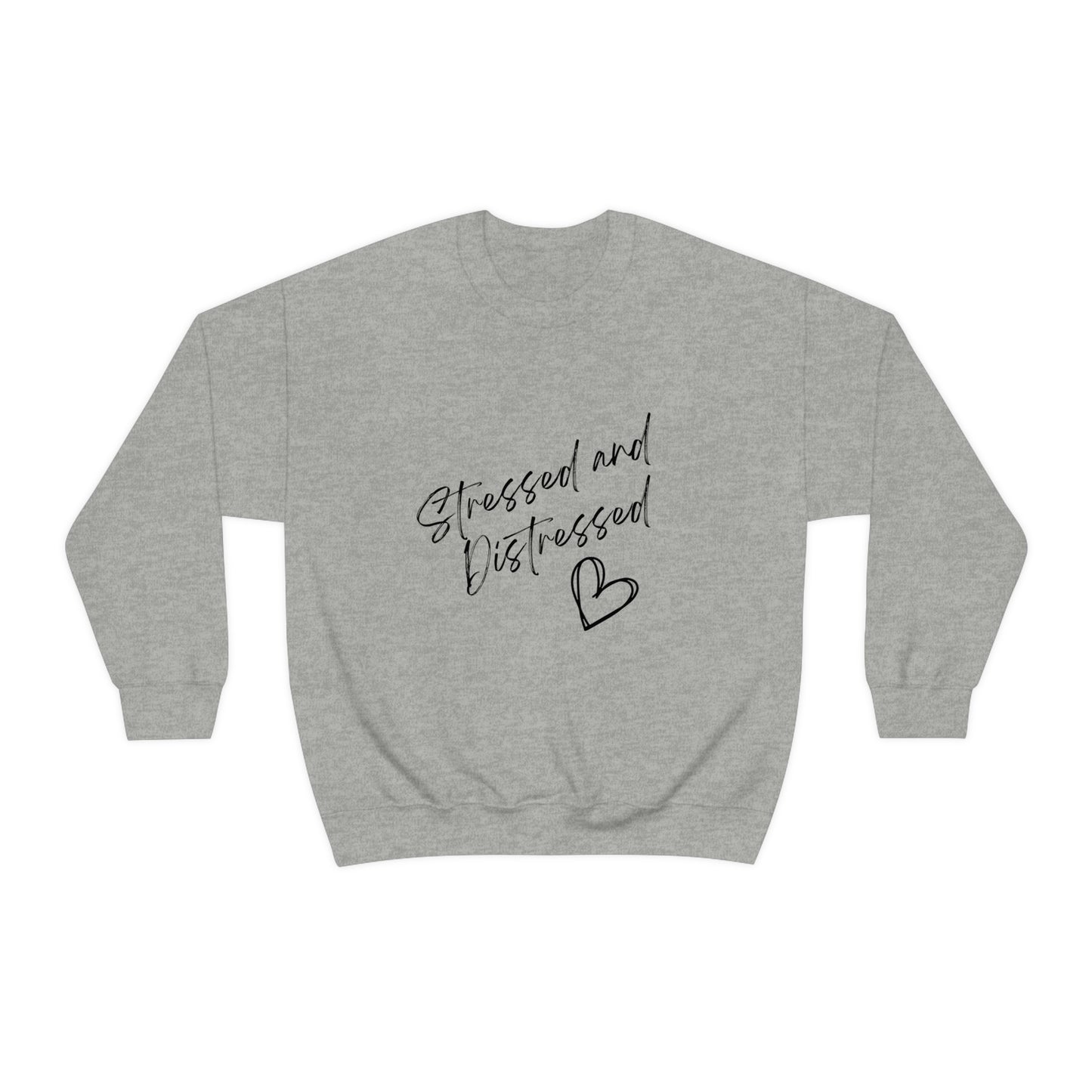 Stressed and Distressed Crewneck Sweatshirt (Light Colors)