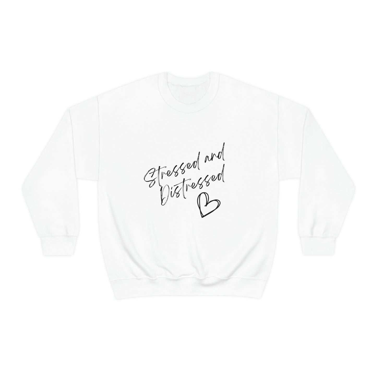 Stressed and Distressed Crewneck Sweatshirt (Light Colors)