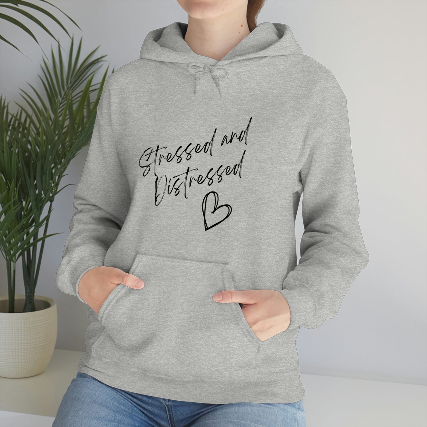 Stressed and Distressed Hooded Sweatshirts (Light Colors)